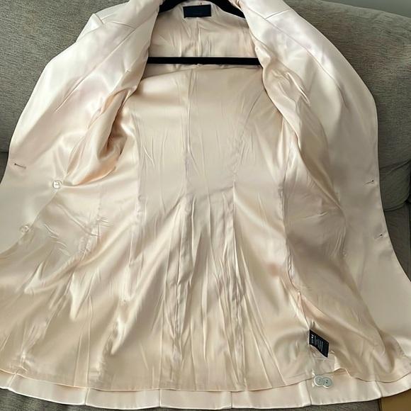 Michael Costello x REVOLVE Telma Double Breasted Blazer Mini Dress Satin Small - Picture 9 of 11